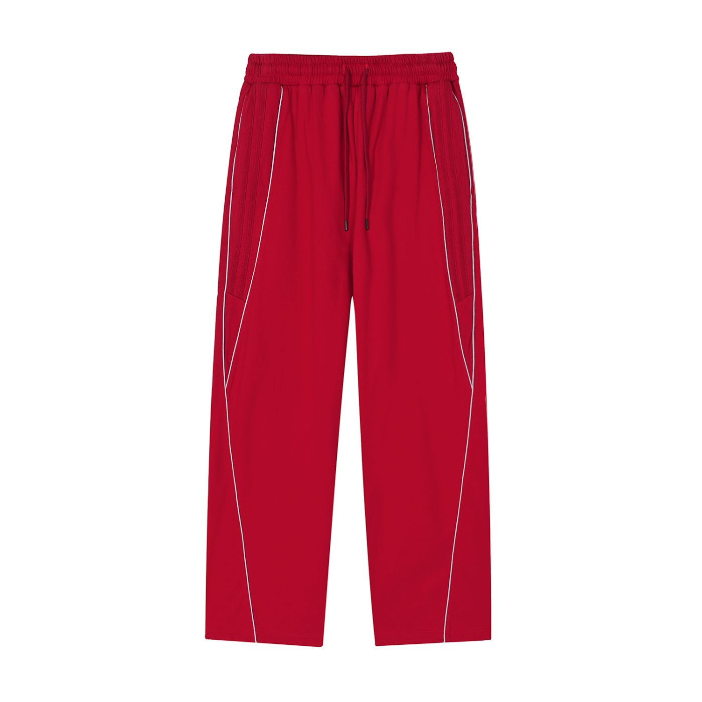 Striped Straight-Leg Sweatpants