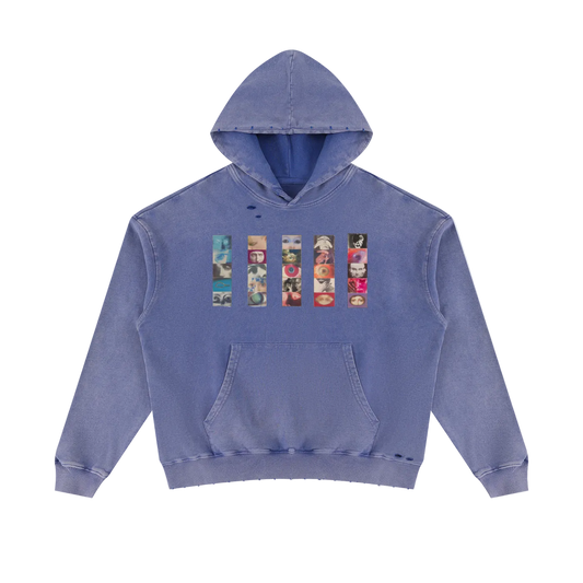 "diverge" v1 distressed hoodie