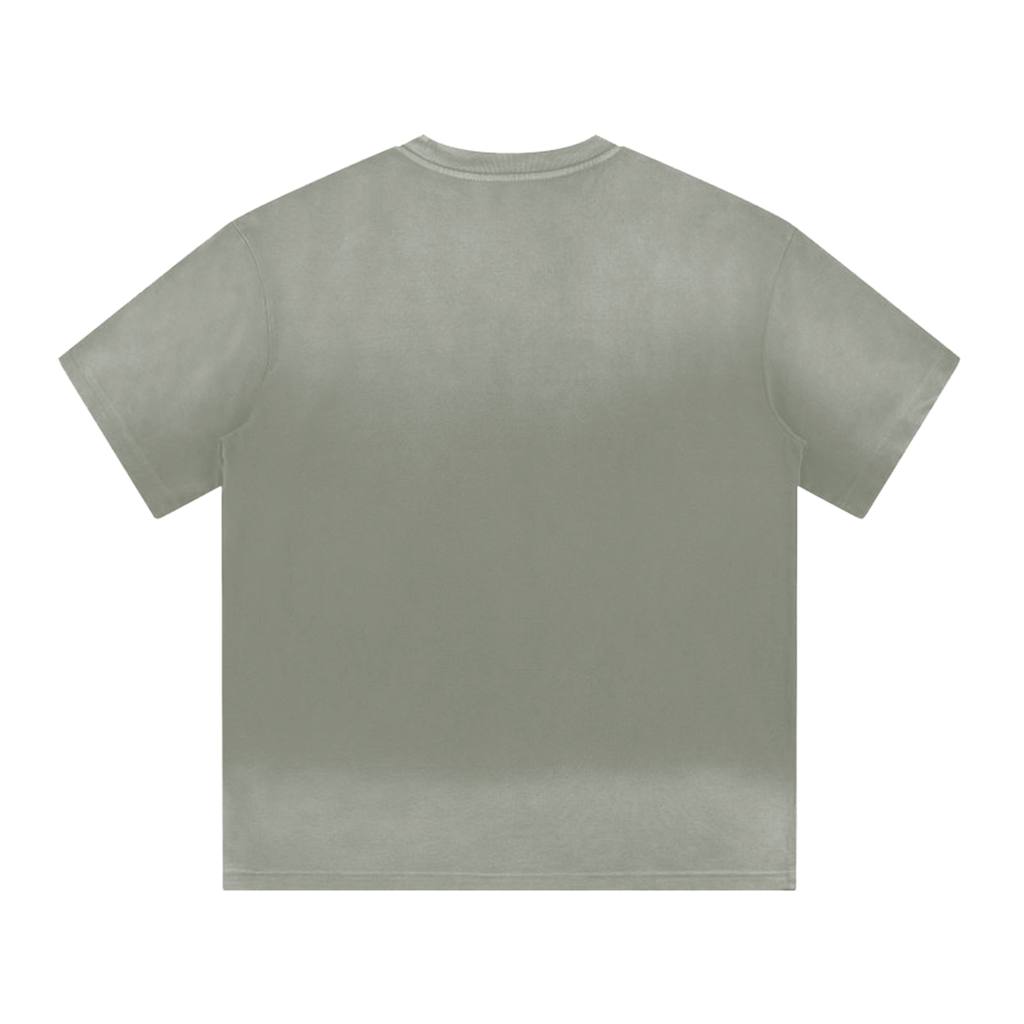 “I” Shape Gradient Washed Tee